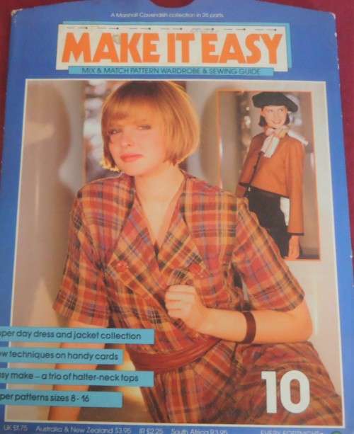 MAKE IT EASY PATTERN NUMBER 10 - 2 DRESSES FROM 1 PATTERN - EASY TO MAKE HALTER TOPS & SUNSUIT