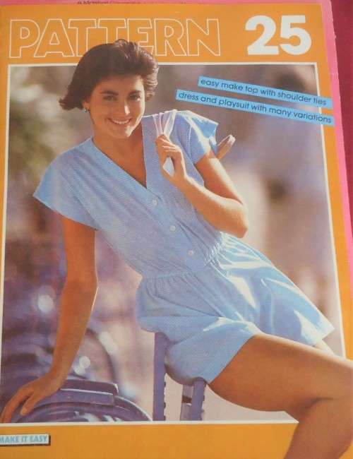 MAKE IT EASY PATTERN NUMBER 25 - ALL IN ONE CAP SLEEVED PLAYSUIT - MIX & MATCH JACKET & PANTS