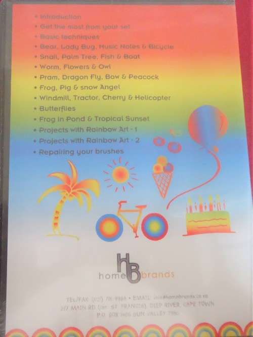 SEALED SET OF 9 COLOUR BLOCKS - RAINBOW ART WATERCOLOR SET WITH DVD