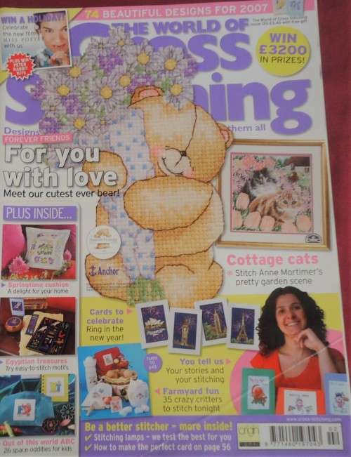 THE WORLD OF CROSS STITCHING UK - NO 120 -92 A4 PAGES WITH PATTERNS