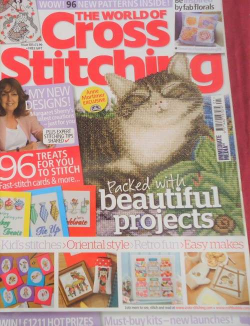 THE WORLD OF CROSS STITCHING UK - NO 185 - 92 A4 PAGES WITH PATTERNS