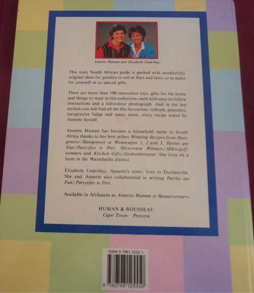 GIFTS & GOODIES FOR FETES & FAIRS - ANNETTE HUMAN-164 PAGE HARD COVER BOOK