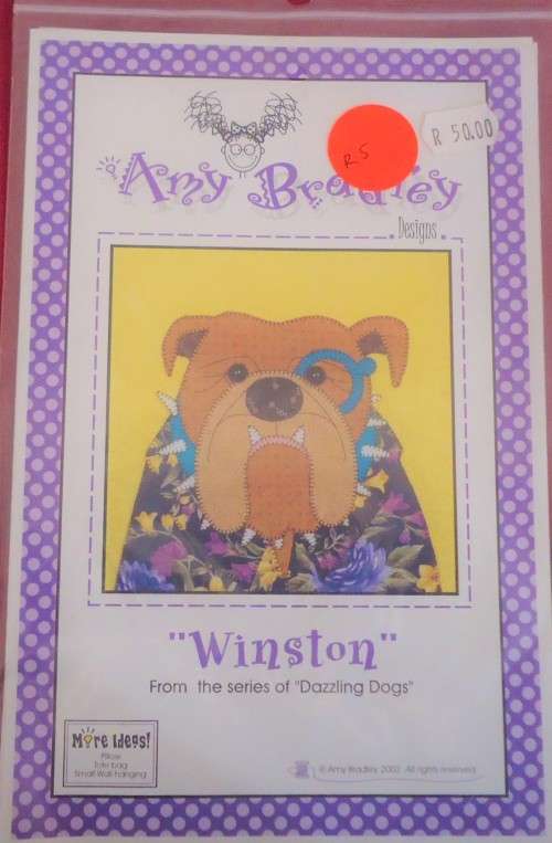 MAKE "WINSTON" DOG QUILT/PILLOW/WALL HANGING/TOTE BAG