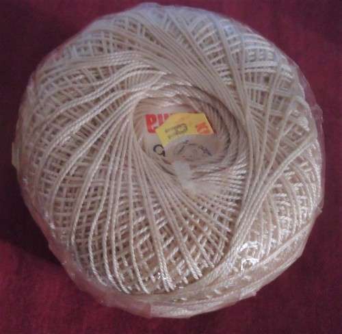 TRIDALIA SUPER COTTON CROCHET YARN - CREAM COLOUR- 50 GRAM BALL SEALED - 2 AVAILABLE