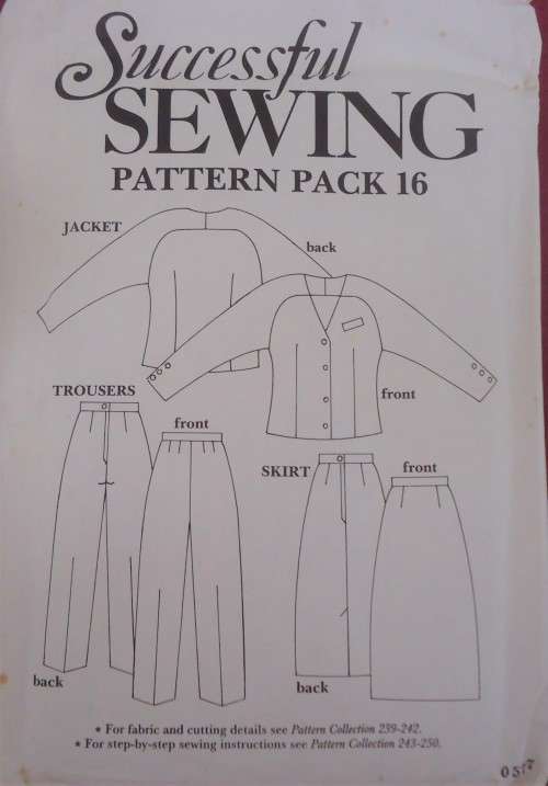 SUCCESSFUL SEWING  PATTERN PACK 16 JACKET-PANTS-SKIRT 8 - 18 COMPLETE & UNCUT