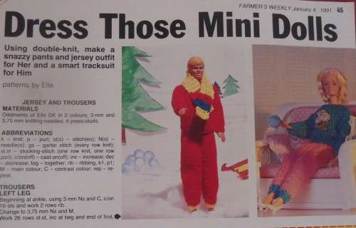 DRESSS THOSE MINI DOLLS -   BARBIE SNAZZY PANTS & JERSEY OUTFIT & KEN - A SMART TRACKSUIT