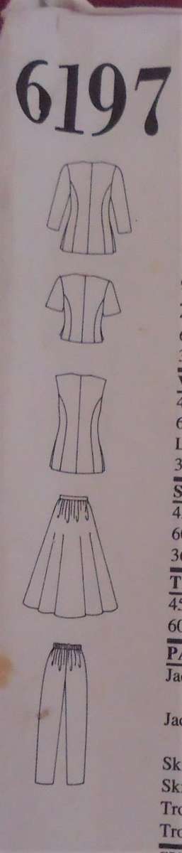 NEW LOOK PATTERNS 6197-SKIRT SIZE 12 - 24- SEE LISTING