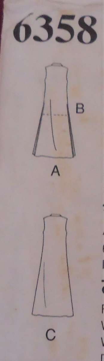 NEW LOOK PATTERNS 6358 TUNIC -DRESS SIZE 8 - 18  COMPLETE