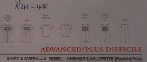 VOGUE PATTERNS 7504 SMOCKED DRESS ONE SIZETO FIT 1 - 4 YEARS COMPLETE & FACTORY FOLDED