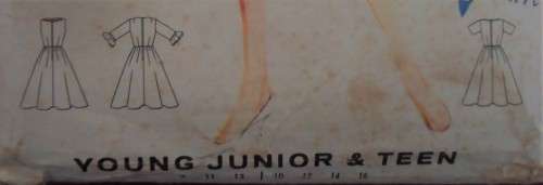 VINTAGE BUTTERICK PATTERN 2153  TEEN DRESS SIZE 11 BUST 31 1/2" COMPLETE