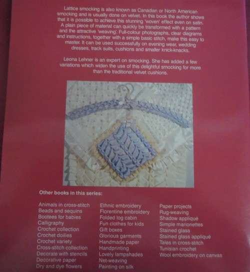 LATTICE SMOCKING - DELOS - 32 PAGE SOFT COVER BOOK