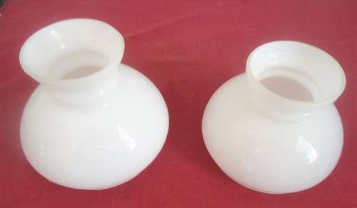 SMALL 11.5 CM WHITE VICTORIAN LAMP SHADE  - TWO DIFFERENT SHADES AVAILABLE