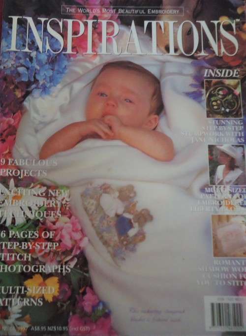 INSPIRATIONS-THE WORLD'S MOST BEAUTIFUL EMBROIDERY AUSTRALIA ISSUE 14 1997 68 84 PAGES WITH PATTERNS