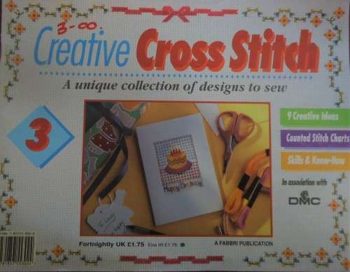 CREATIVE CROSS STITCH UK NO 3 WITH PATTERNS