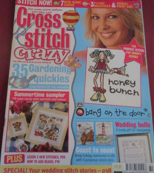 CROSS STITCH CRAZY -  ISSUE 60 JUNE 2004 - 84 A4 PAGES WITH PATTERNS