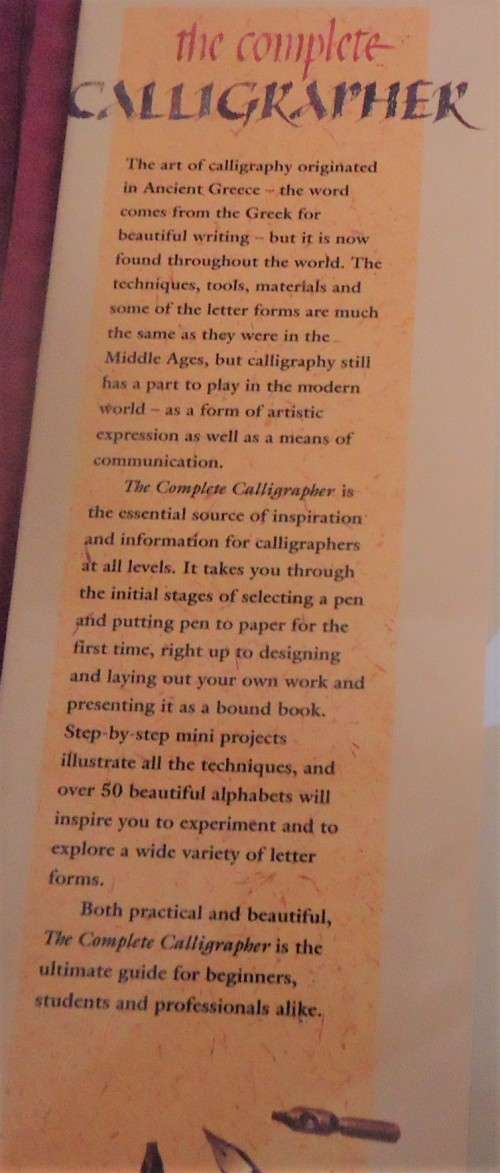 THE COMPLETE CALLIGRAPHER-EMMA GALLERY-180 PAGES HARDCOVER WITH DUST JACKET