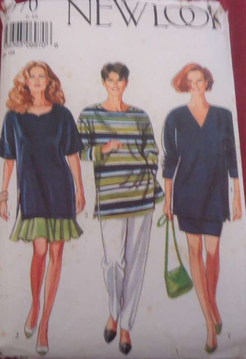 NEW LOOK PATTERNS 6970 LOOSE FITTING TOP-PANTS-SKIRT  SIZES 6- 16 COMPLETE