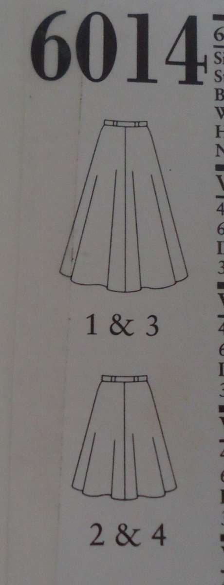 NEW LOOK PATTERNS 6014 SET OF SKIRTS SIZES 8 - 18 SEE LISTING