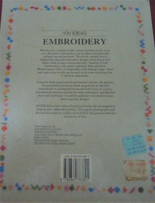 100 IDEAS - EMBROIDERY - 80 PAGES SOFT COVER