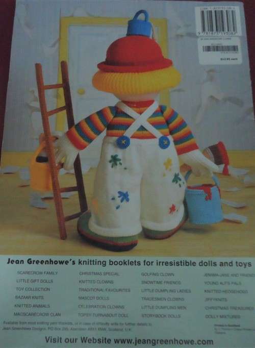 JEAN GREENHOWE KNITTED CLOWNS -THE RED NOSE GANG - 24 PAGES