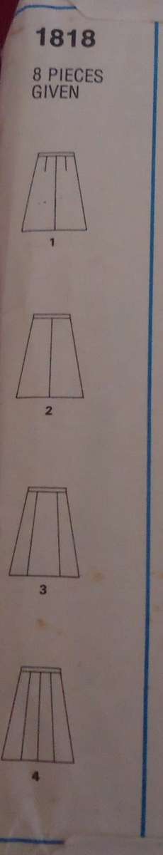 STYLE 1818 SET OF SKIRTS SIZE 20 WAIST 87 CM-COMPLETE