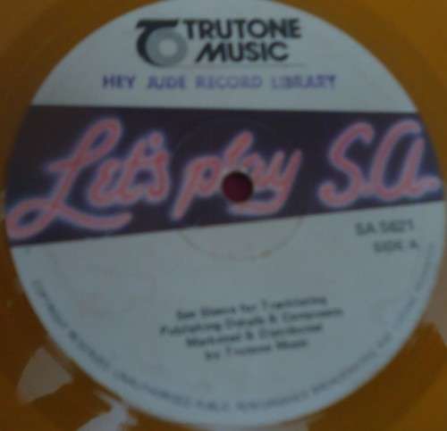 LET'S PLAY S.A. - TRUTONE MUSIC VINYL LP S.A. 5621 - ORANGE VINYL