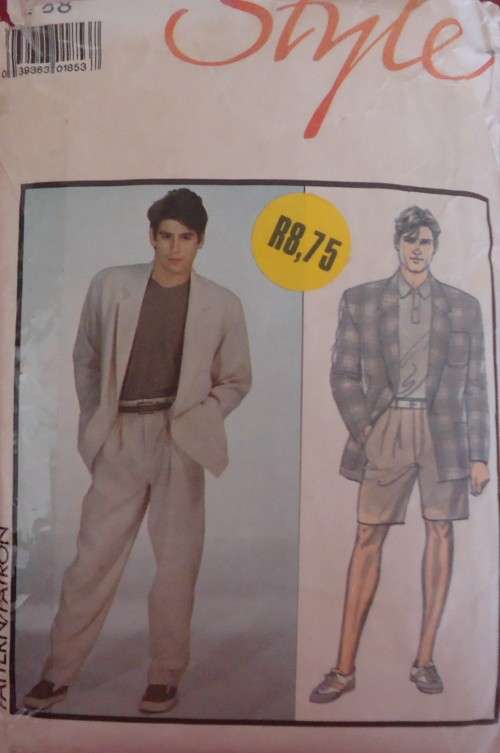 STYLE PATTERNS 1068 MEN'S JACKET-PANTS-SHORTS SIZE 38" COMPLETE