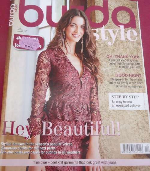 BURDA STYLE - MODERN FASHION MAGAZINE - 12/2016 - ALL PATTERNS & INSTRUCTIONS INC 68 PG