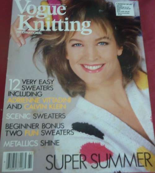 VOGUE KNITTING INTERNATIONAL  - SPRING/SUMMER 1986 -158 PAGES WITH PATTERNS