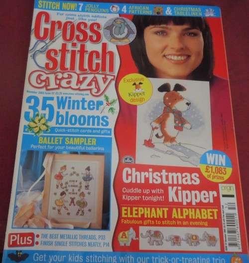 CROSS STITCH CRAZY -  ISSUE 52 NOVEMBER 2003 - 84 A4 PAGES WITH PATTERNS