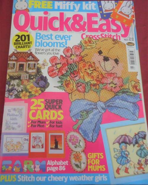 QUICK & EASY CROSS STITCH UK - NO 98 -100 A4 PAGES WITH PATTERNS