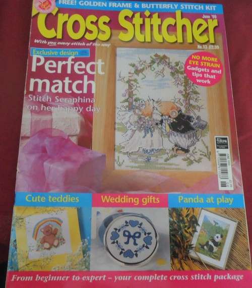CROSS STITCHER -JUNE 99 - ISSUE 83 - 84 A4 PAGES WITH PATTERNS