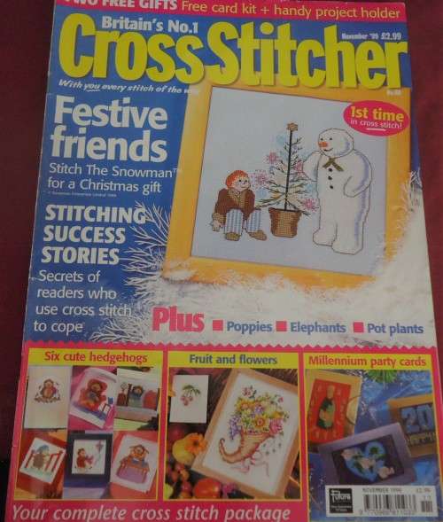 CROSS STITCHER -NOVEMBER 99 - ISSUE 88 - 84 A4 PAGES WITH PATTERNS