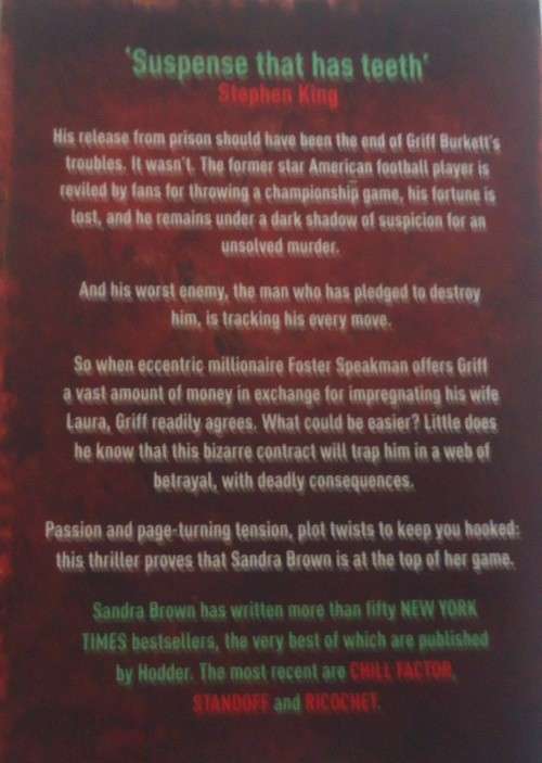 SANDRA BROWN  "PLAY DIRTY"  SMALL SOFT COVER