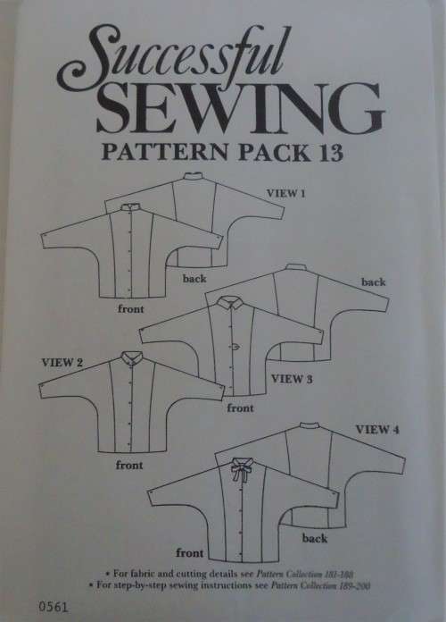 SUCCESSFUL SEWING  PATTERN PACK 13 - 4 BLOUSES - 8 - 18 COMPLETE