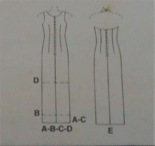 McCALLS 8684 LINED EVENING DRESSES  SIZE C=10-12-14 COMPLETE