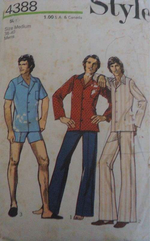 STYLE 4388  MEN'S PJS  SIZES MEDIUM 38 - 40" COMPLETE