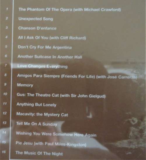 MUSICAL:SARAH BRIGHTMAN - THE ANDREW LLOYD COLLECTION (CD)