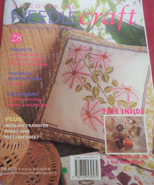 DISCOVERING NEEDLECRAFT #28   A4 INC PAGES OF PATTERNS PLUS TRANSFERS