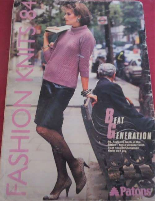 PATONS FASHION KNITS 1984 - OVER 40 DIFFERENT KNIT DESIGNS - 64 PAGES