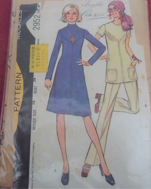 McCALLS 2952 DRESS-PANTS-TUNIC SIZE 16 BUST 38" COMPLETE