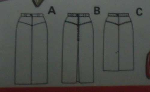 BURDA 6110  SKIRT WITH YOKE- SIZE 10-12--14-16-18-20-40 COMPLETE