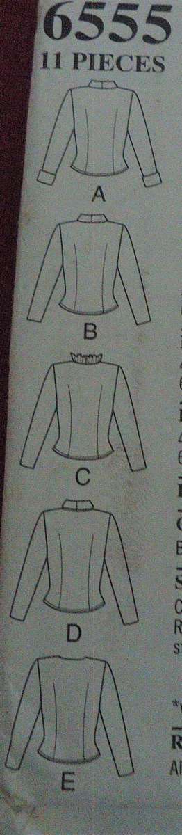 NEW LOOK PATTERNS 6555 SET OF BLOUSES SIZES 8 - 18 COMPLETE