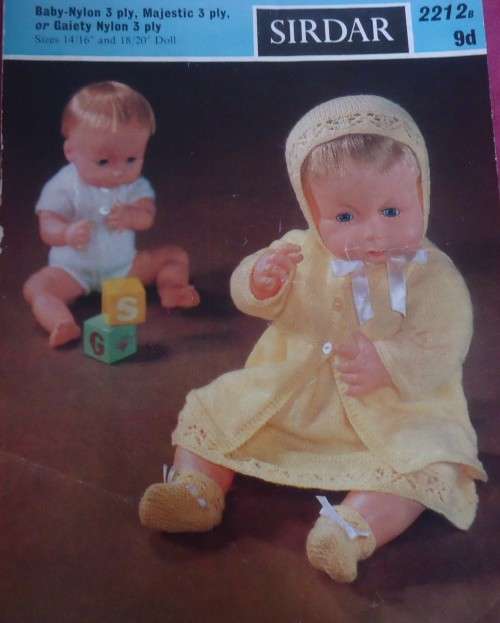 SIDAR #2212 DOLL`S OUTFITS SIZE 14/16` & 18/20` DOLL