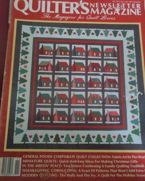 QUILTER`S MAGAZINE NOV/DEC 1987 USA NO 197 - 80 A4 PAGES