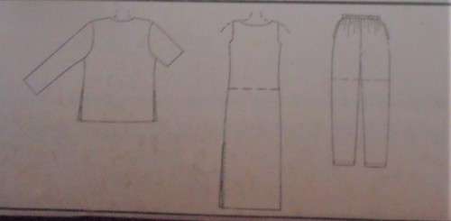 McCALL'S PATTERN 2139 UNLINED JACKET-DRESS-TOP-PULL ON PANTS-SHORTS SIZE B=8-10-12 COMPLETE