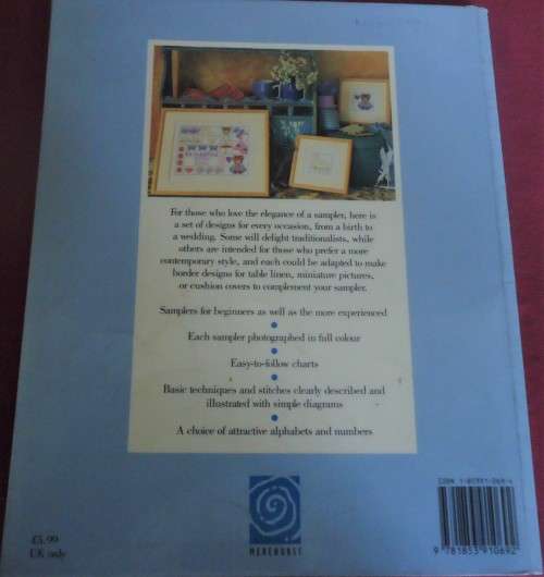 SAMPLERS IN CROSS STITCH - JANE ALFORD -52 PAGE SOFT COVER