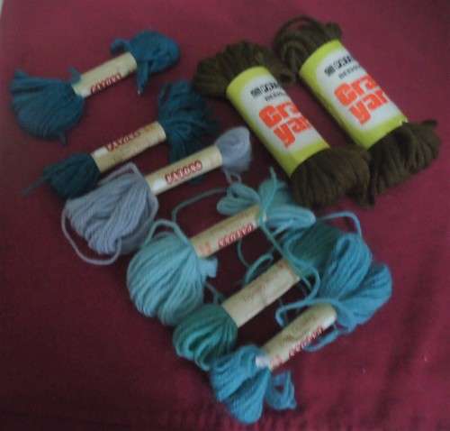 8 DIFFERENT CRAFT YARNS SKEINS - SOLD TOGETHER