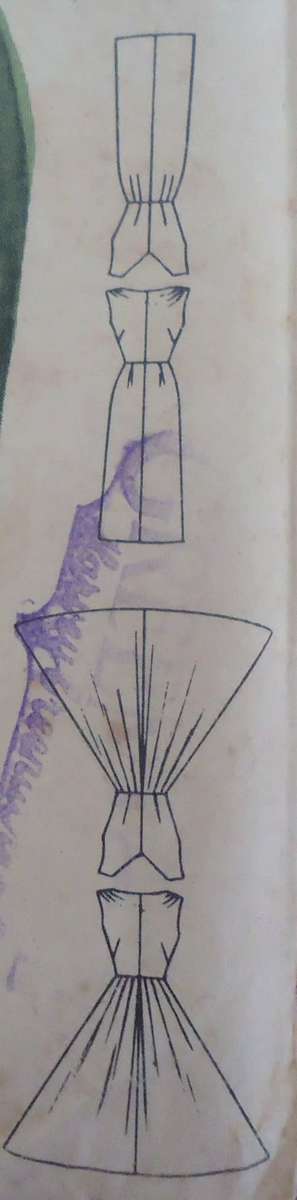 VINTAGE BUTTERICK 7653 ONE PIECE DRESS SIZE 18 BUST 36" COMPLETE-UNCUT-FACTORY FOLDED