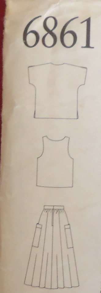 NEW LOOK PATTERNS 6861 TOP & SKIRT SIZES ONE 8 - 18 SEE LISTING